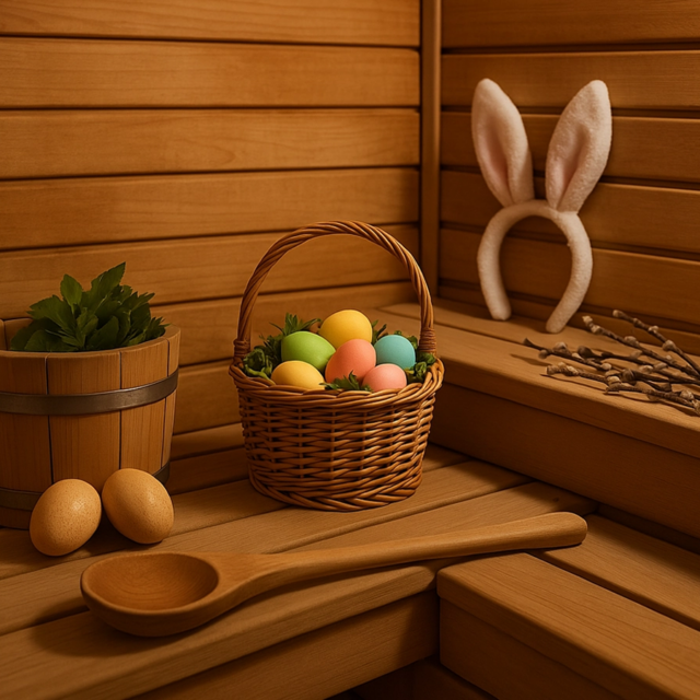 Ostern in der Sauna