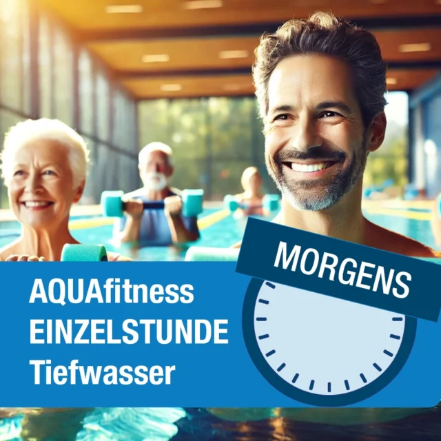 Offener Aquafitnesskurs Tiefwasser Morgens